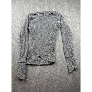 Lululemon Long Sleeve Striped Workout Top Size 6